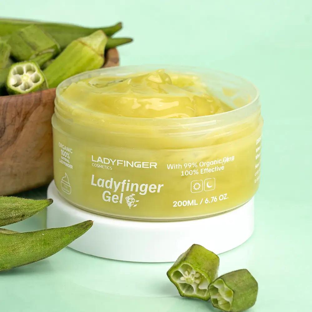 99% Organic Ladyfinger Gel - Natural Skin Hydration & Repair (200ML)