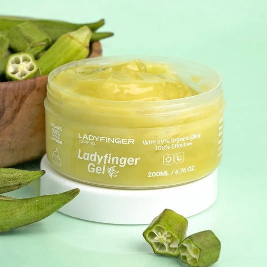 99% Organic Ladyfinger Gel - Natural Skin Hydration & Repair (200ML)