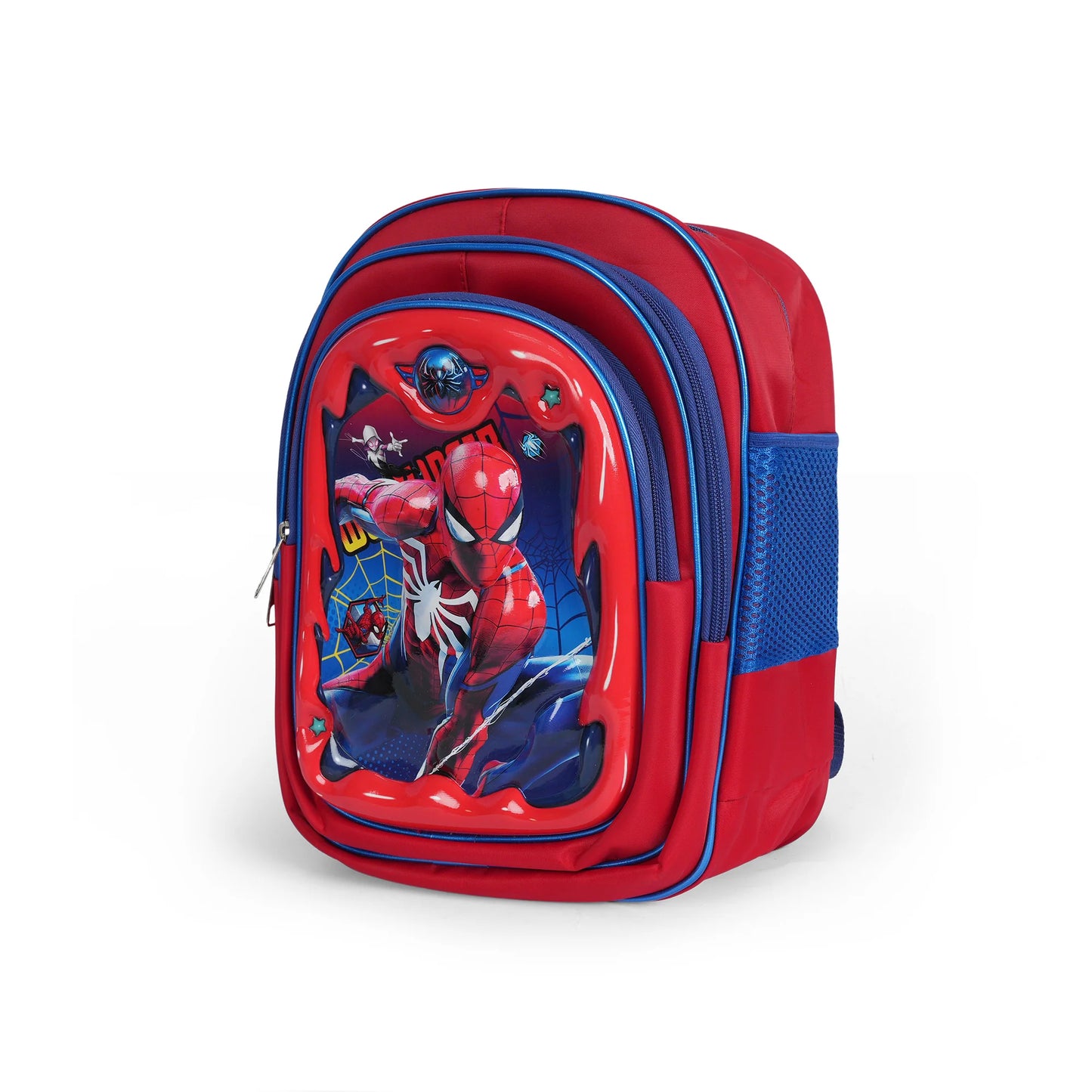 Spiderman 3D Embossed School Bag - Durable Kid's Backpack
