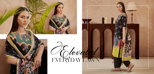 Women unstitched 3 piece lawn suit everyday floral print